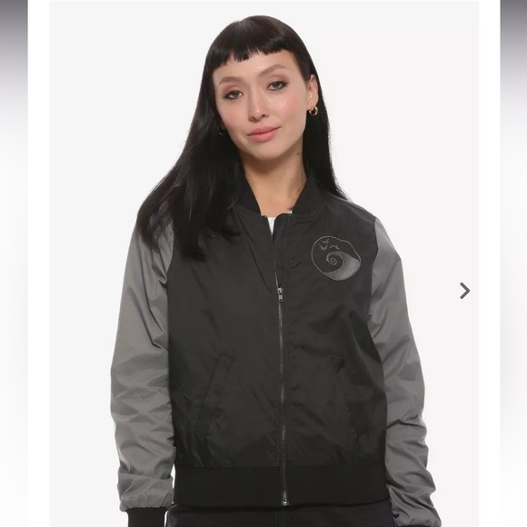 Nightmare Before Christmas Jack Skellington Bomber Jacket Size M - Picture 1 of 6